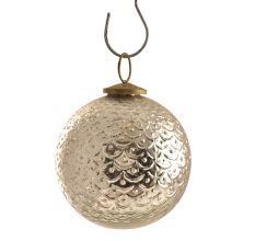Silver Round Christmas Hanging